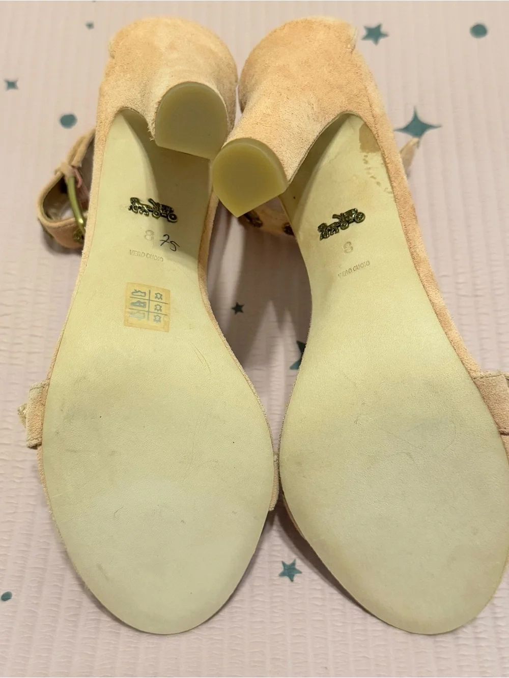 Coach Elizabeth Pink Suede Heel - Picture 4 of 7